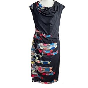 PHOEBE COUTURE, Abstract Printed Dress Size 6